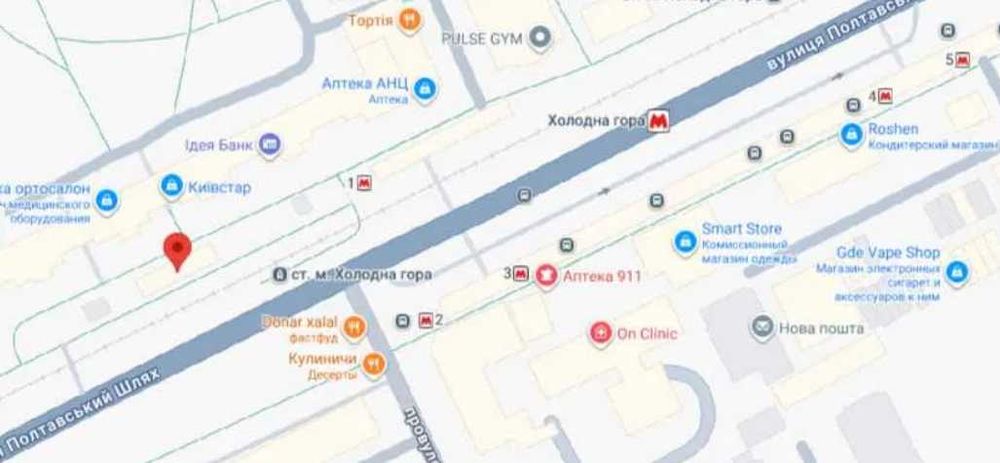 Оренда 131,8 м2/ 1 поверх біля м. Холодна Гора/ сторона ТЦ 'Рост'