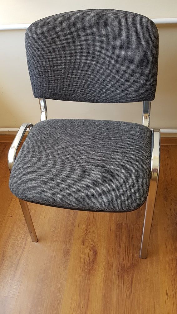 krzesła biurowe szare 4szt
