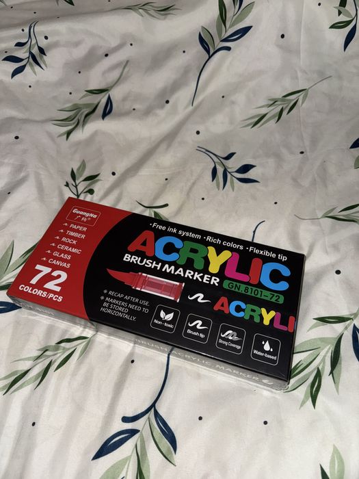 Набір акрилових маркерів GuangNa Brush Marker GN-8101-72 — 72 кольори