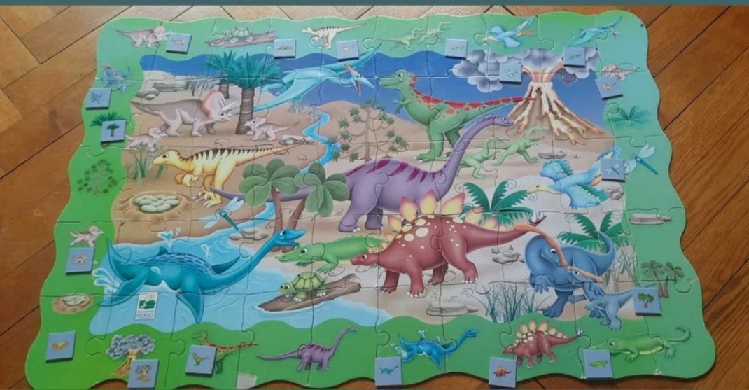 PUZZLE Find it dinosaurs podwojne 3+