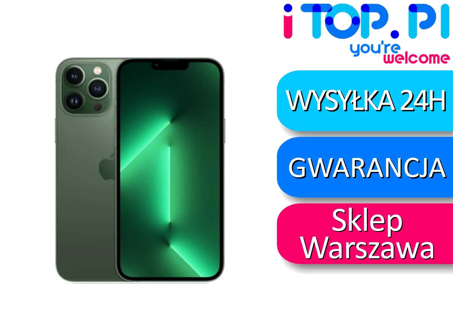 iPhone 13 Pro 256gb Zielony KL PREMIUM I Sklep Wawa I Gwar 12 miesięcy