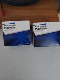 Soczewki miesięczne PureVision -0.75 i -0.25