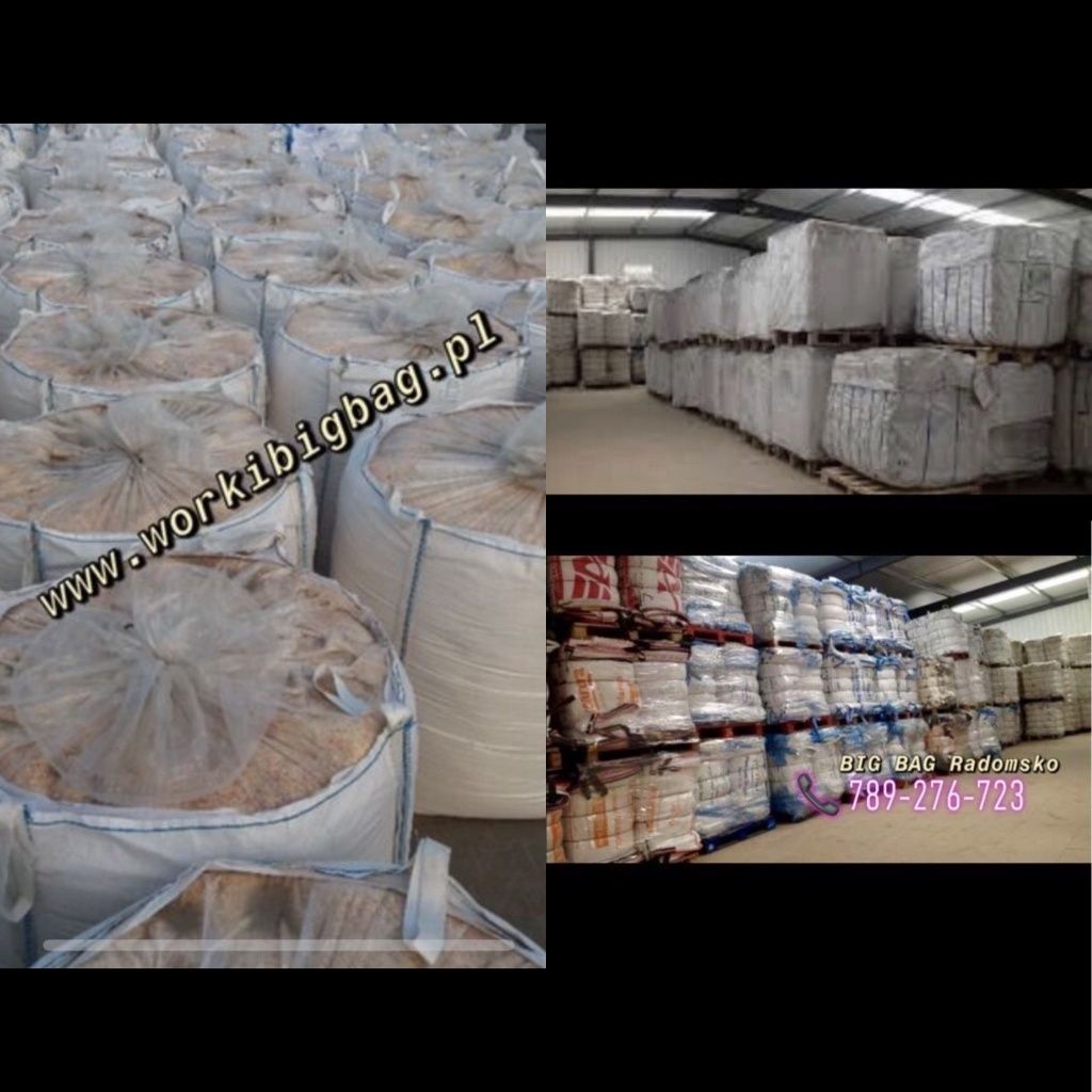 Worki big bag bagi 90x100x210 bigbag 500kg 750kg 1000kg 1250kg Duży Wy