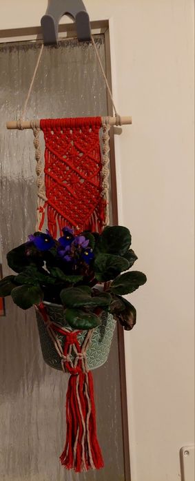 Makrama do kwiatów doniczkowych Hand Made