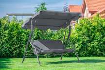 TOP jakość! Huśtawka Ogrodowa Relax 3-os. + Miękki Materac GRATIS!