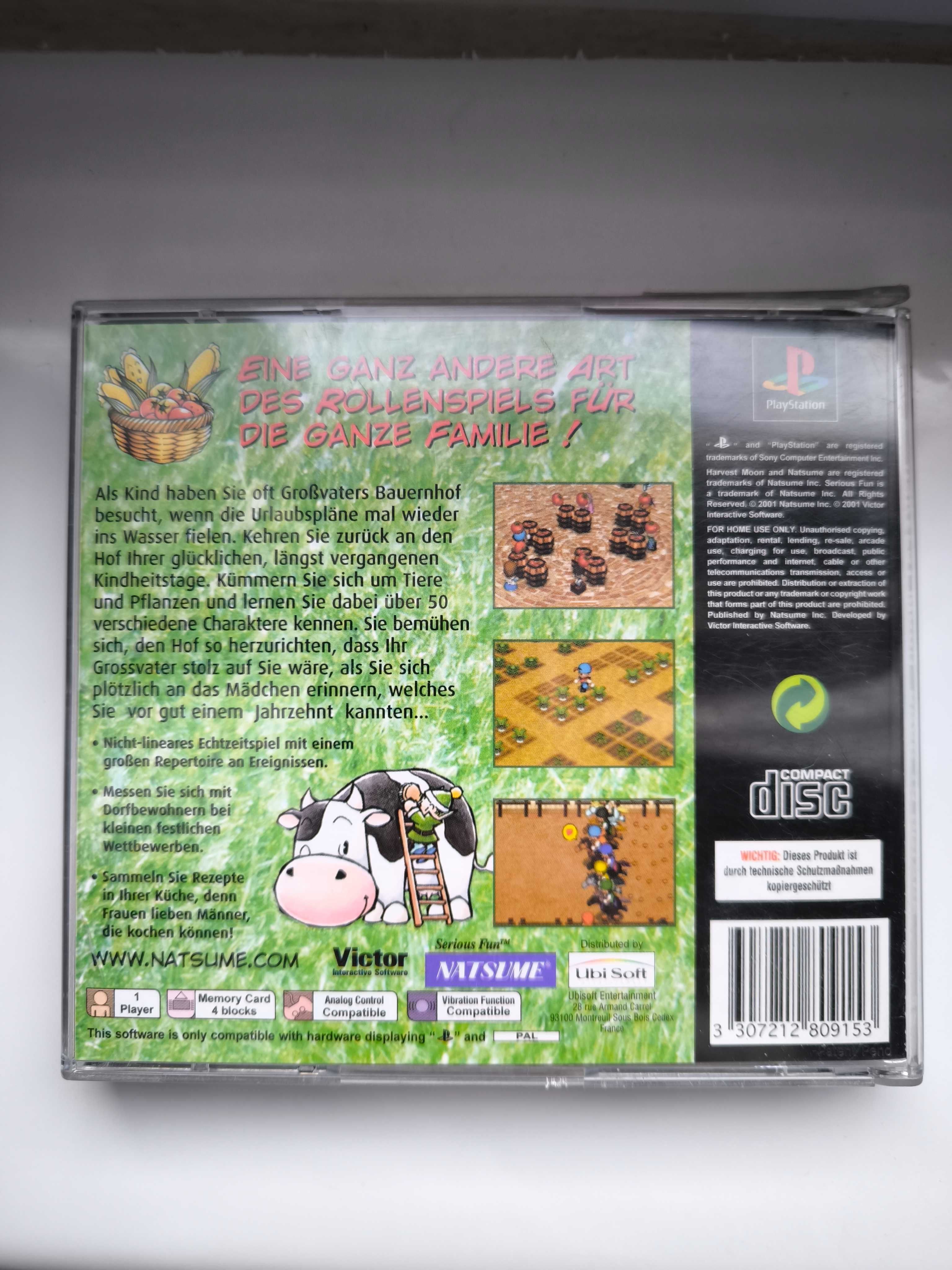Harvest Moon Back to Nature Ps1 PSX Playstation