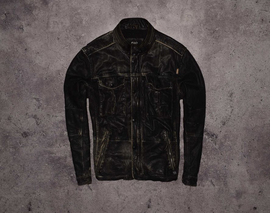 M.O.D. Leather Vintage Jacket (Чоловіча Шкіряна Мужская Кожаная Куртка