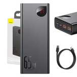 Powerbank Baseus 20000Mah 65W Pd Qc3.0 Do Laptopa I Telefonu Czarny