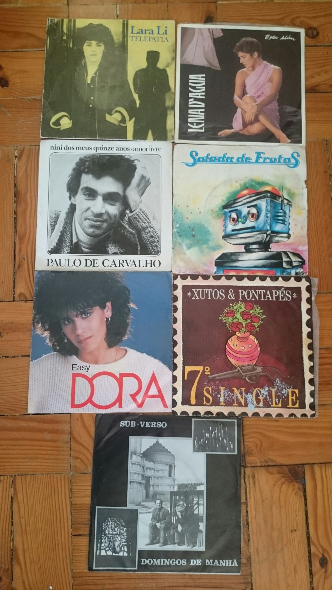 Lote de singles 45rpm Música Portuguesa