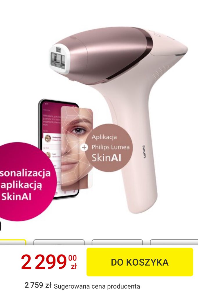 Depilator Philips Lumea NOWY gwarancja