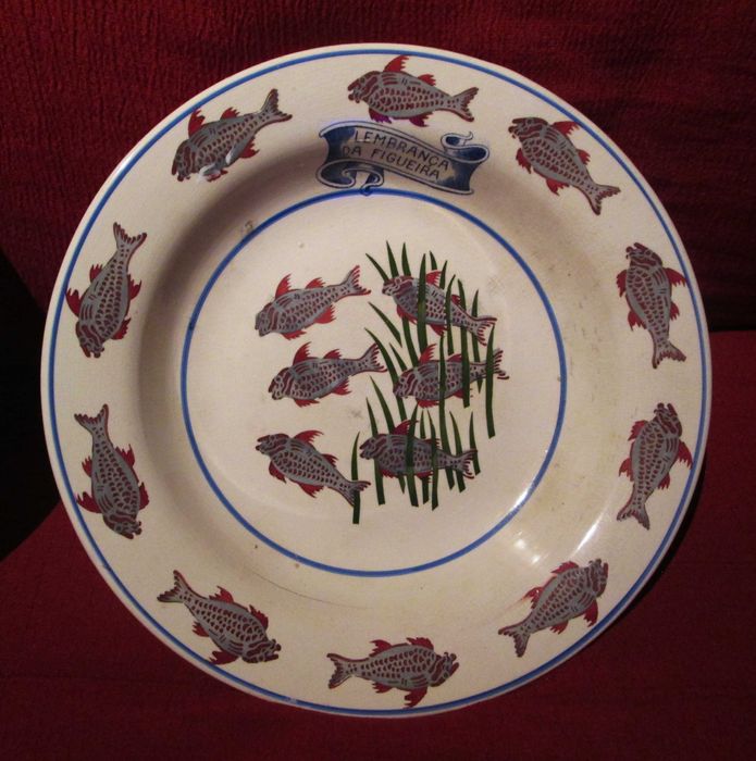 Par de Pratos Grandes (diam: 35cm) "Figueira da Foz" GILMAN - SACAVEM