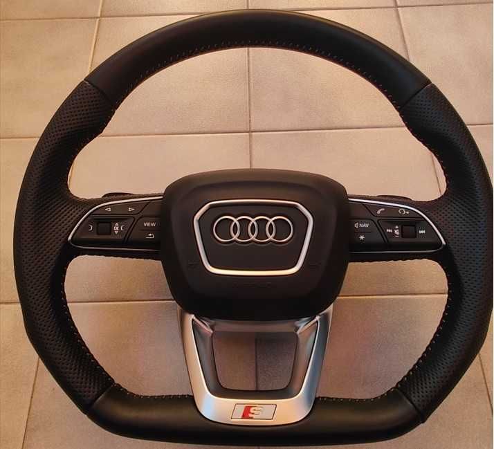 Volante MF AUDI Flat S-line Patilhas com Airbag