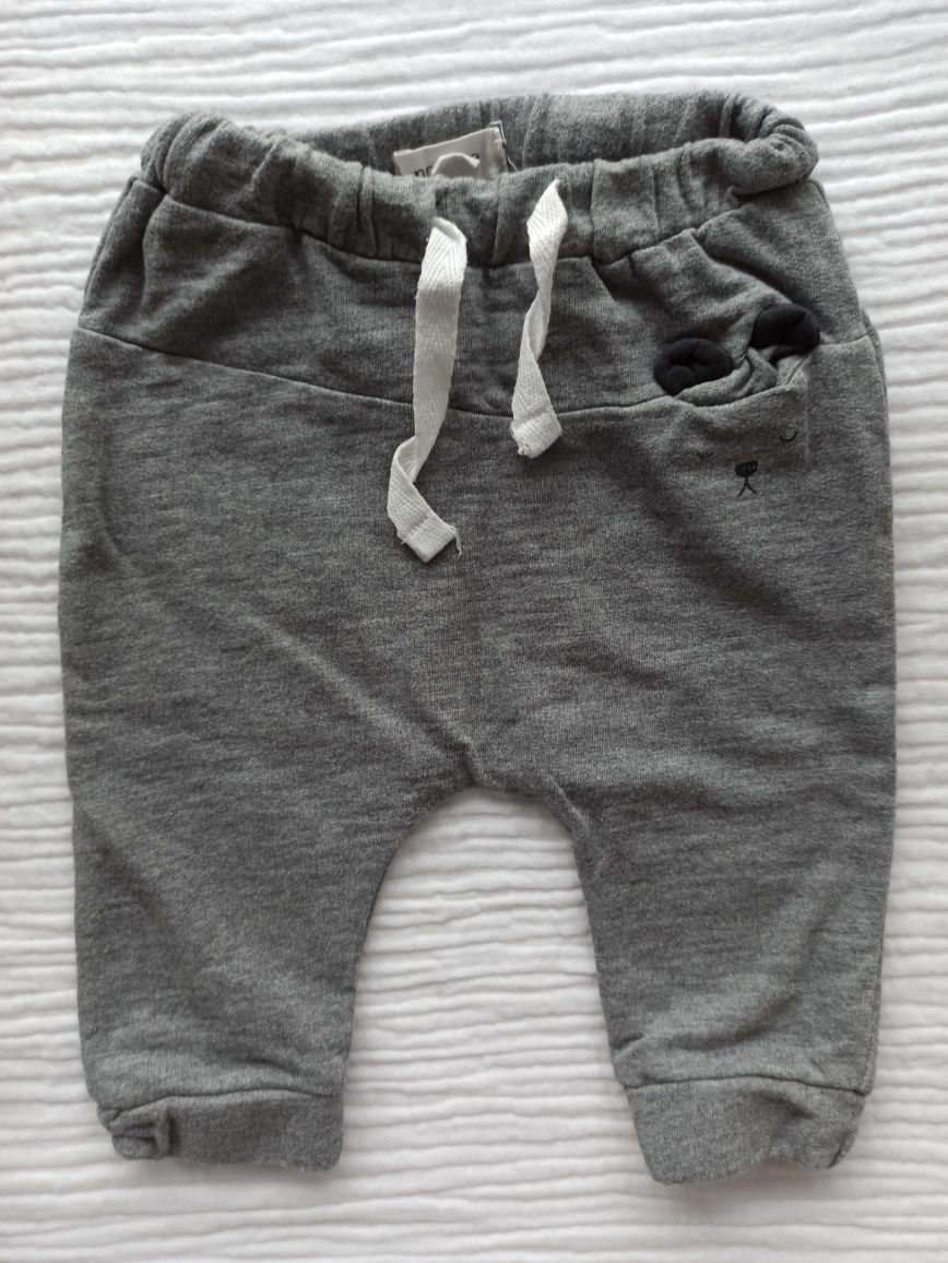 Zestaw ubranek Newbie 56 body spodnie sowy miś