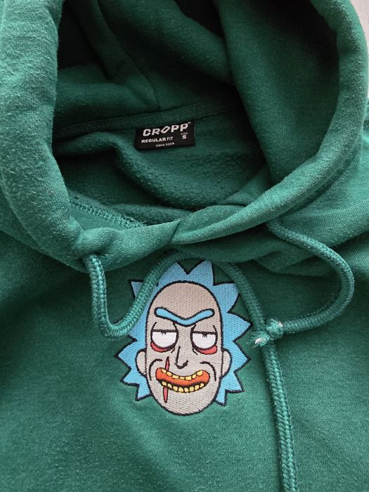 Bluza męska młodzieżowa S rick and Morthy zielona cropp
