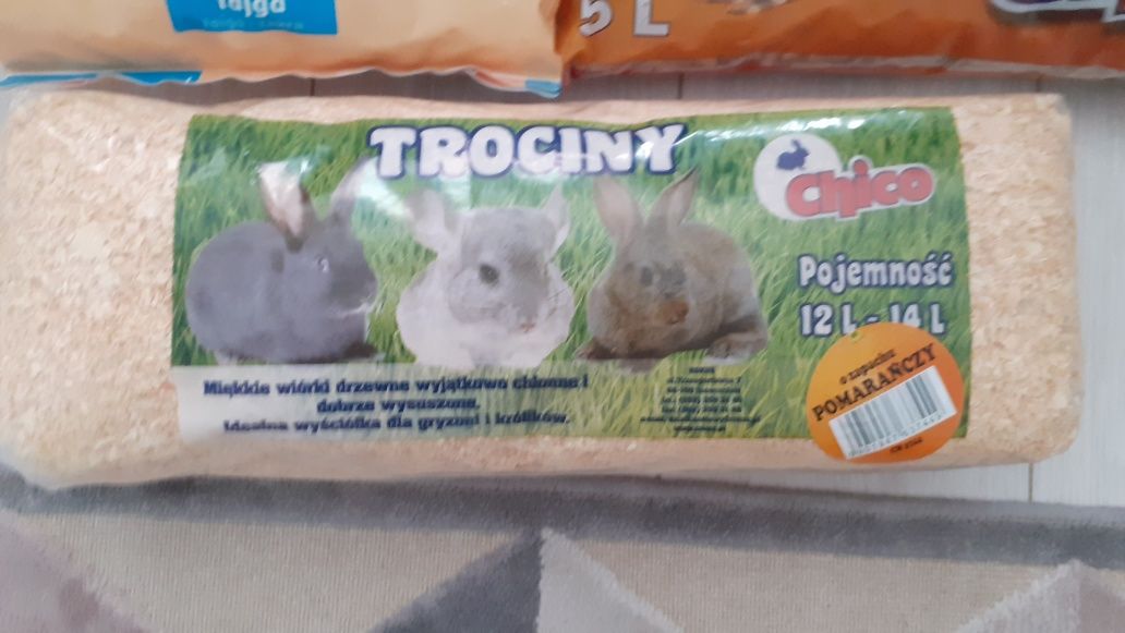 Podloże dla gryzoni  ściólka trociny