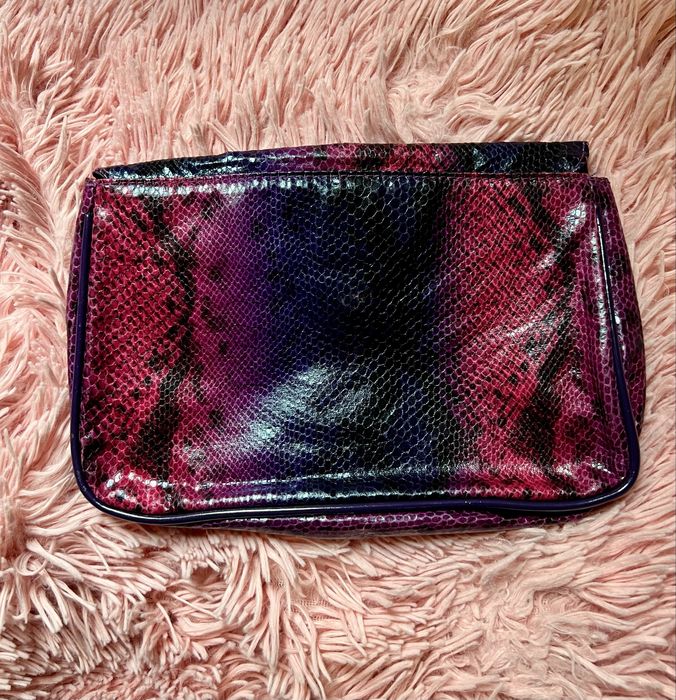 Guess piękna clutch bag kopertówka wężowy print