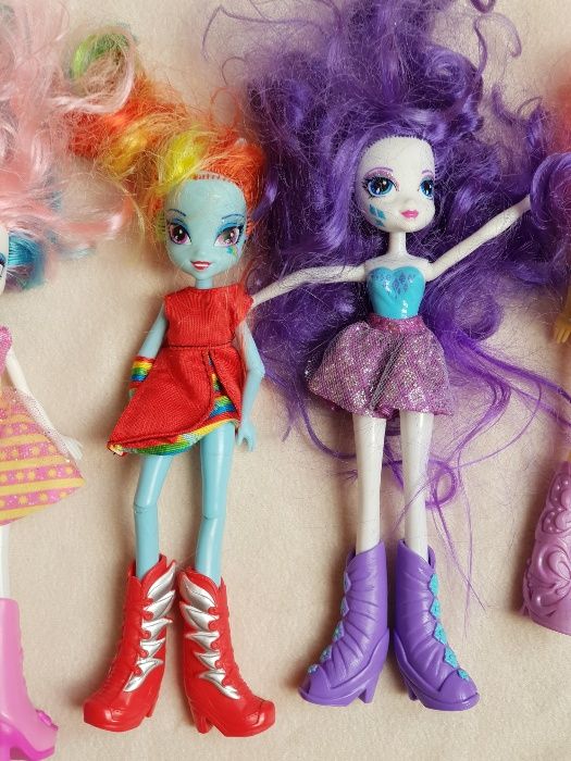 Kolekcja 5 dużych lalek Equestria Girls. Pony