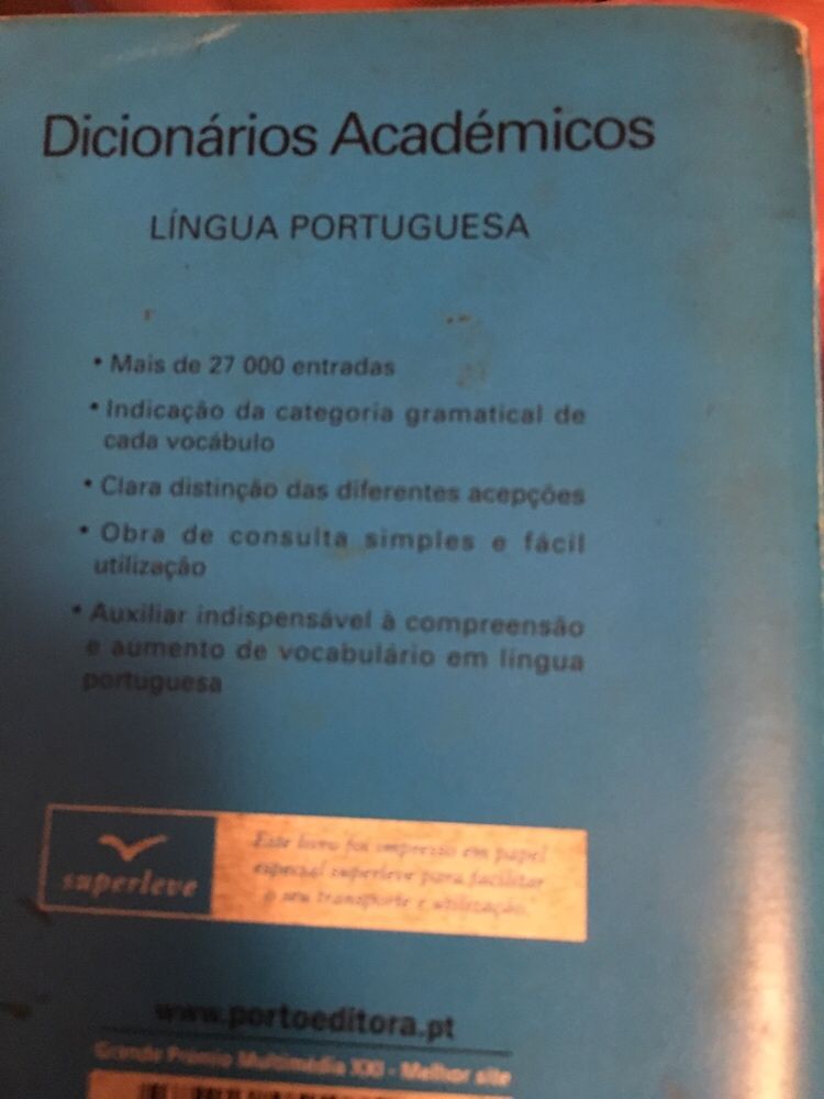 Dois 2 Dicionários língua portuguesa