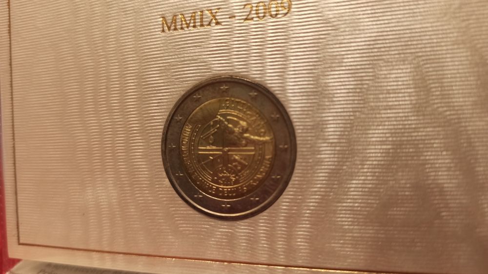 Vaticano 2 euros comem. 2009 - RARA