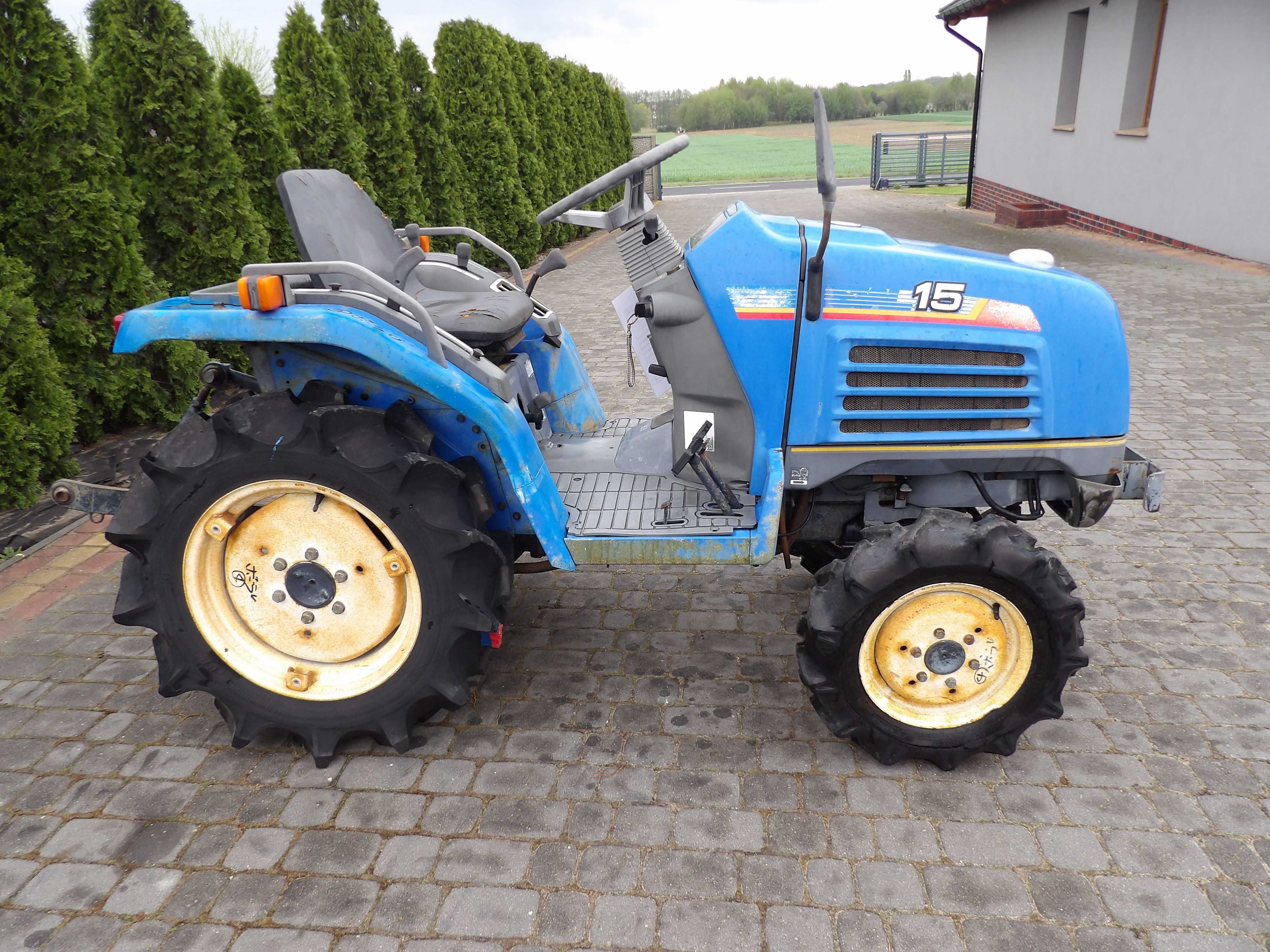 Iseki Sial 15 4x4 glebogryzarka w zestawie mini traktor