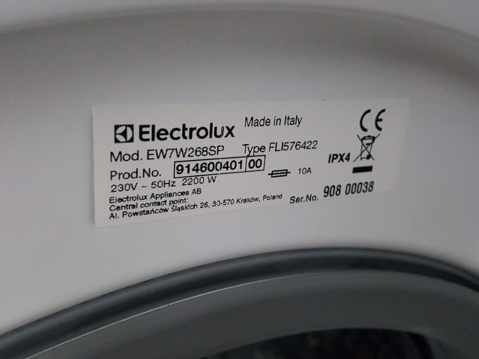 Pralko-suszarka Electrolux EW7W268SP