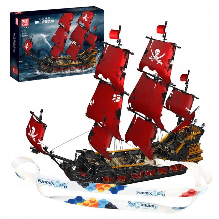 Klocki 3139 el. Statek piracki królowej konstrukcja Mould King 13109