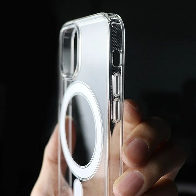 Чохол для Айфон 11-15 Pro Max Прозорий для безпровідної зарядки