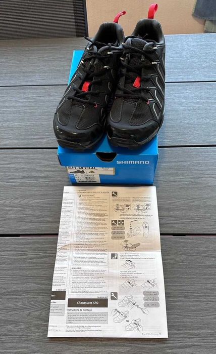 Sapatos BTT / estrada Shimano SH-MT34L como novos na caixa original