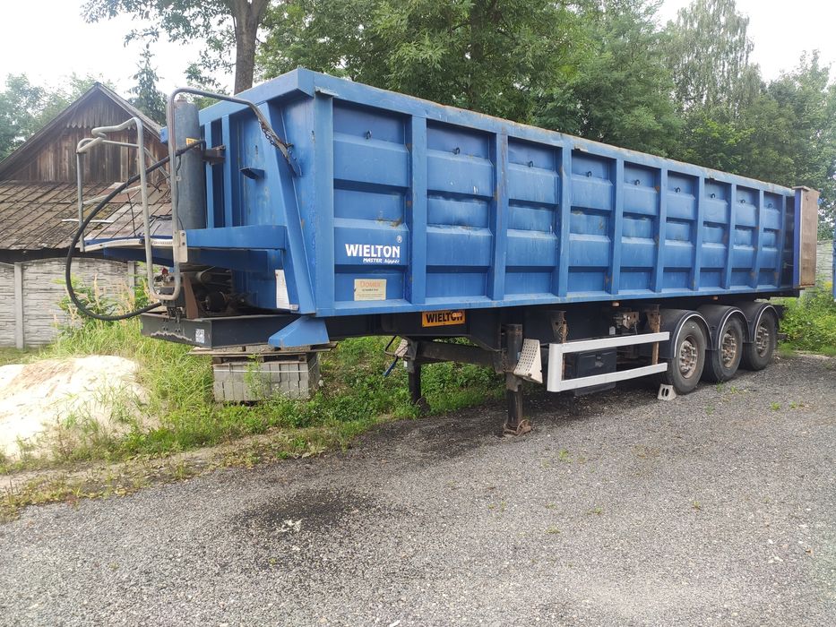 Naczepa wielton wywrotka do zlomu gruzu stalowa