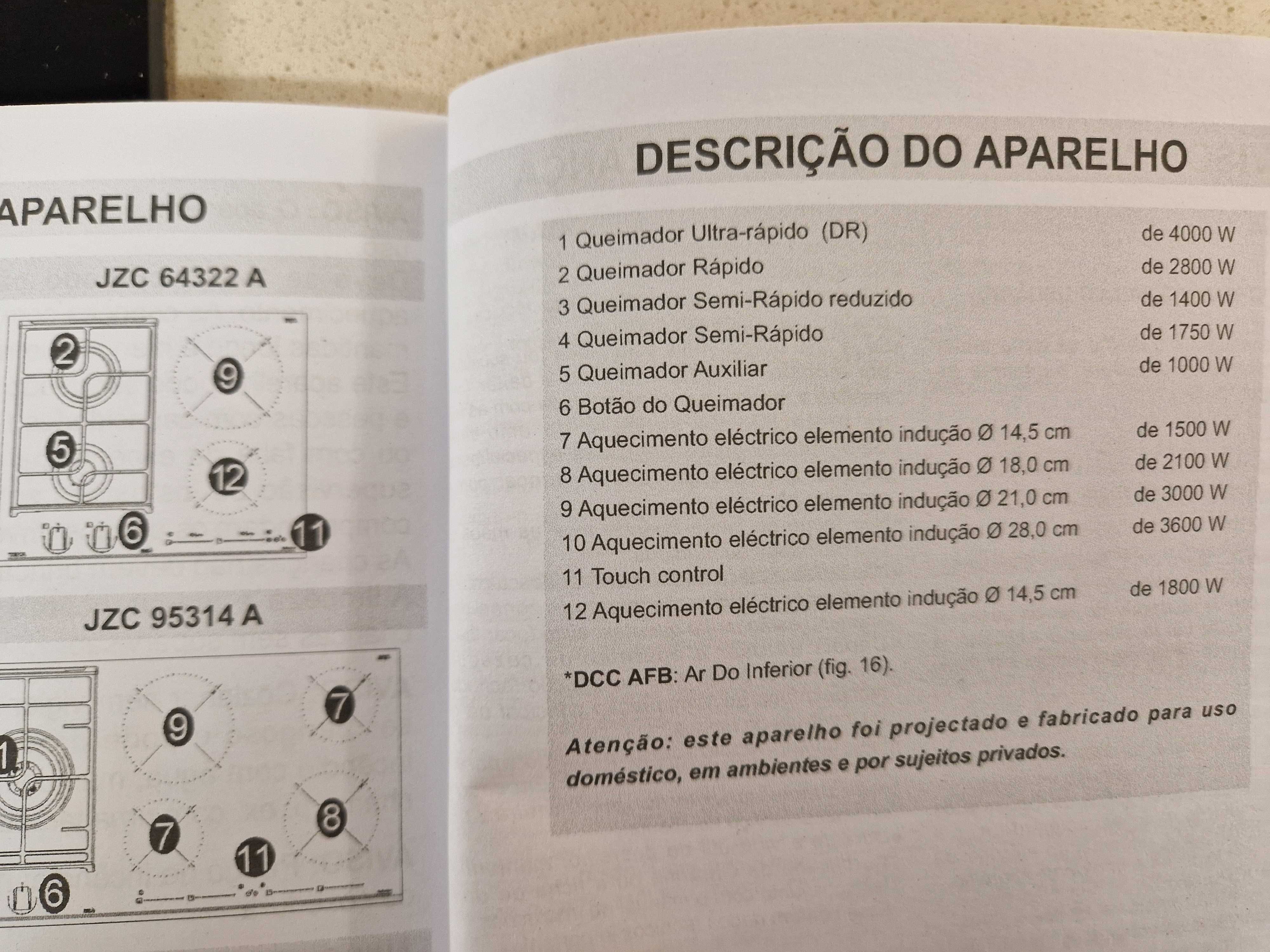 TEKA - Placa Hybrid 2 zonas de indução + 2 queimadores de gás