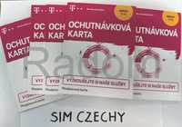 Czeskie karty sim 20 szt zestaw starterów T-mobile z krótkim terminem