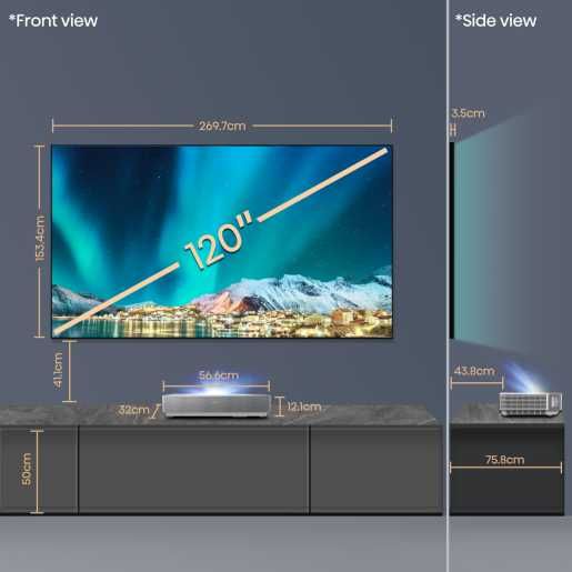 Hisense 120L5H Laserowy projektor z ekranem ALR 120” sprawdź szczegóły