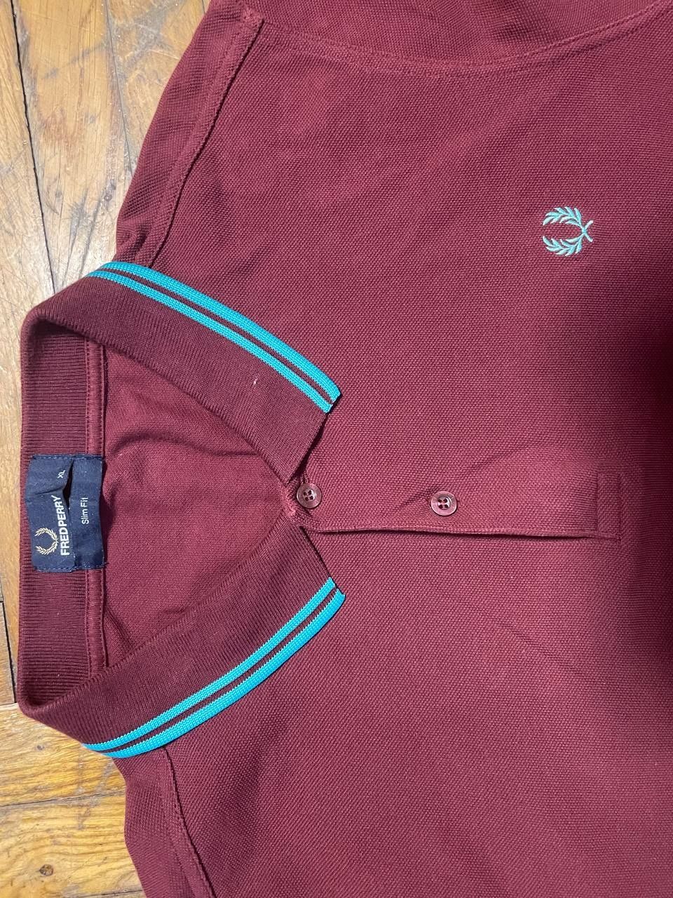 Fred Perry Бордова футболка