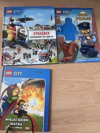 Książki Lego City Strażacy Policja 3szt.