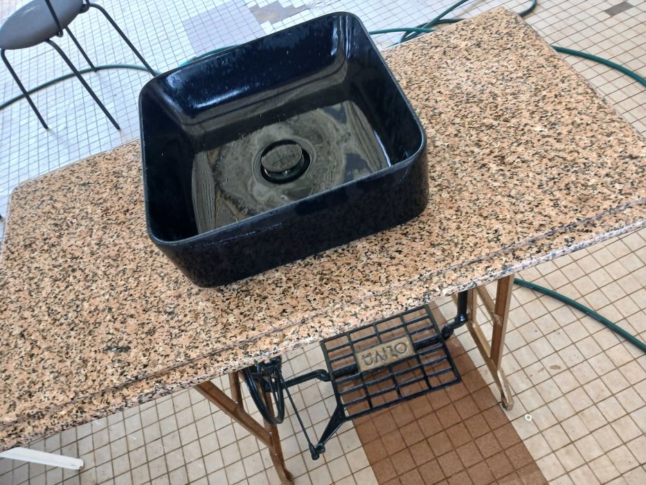 Lavatorio com pedra mármore