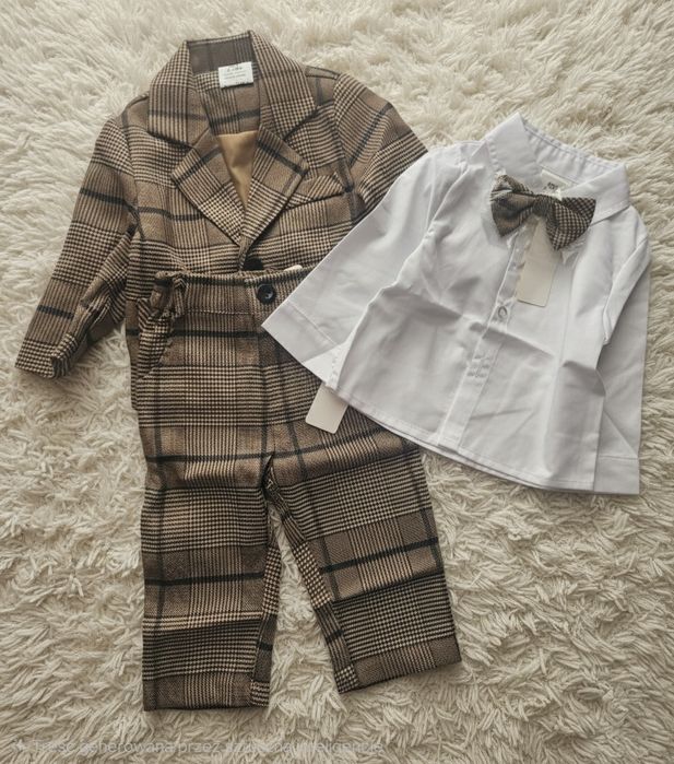 Garnitur chłopięcy z muchą + koszula