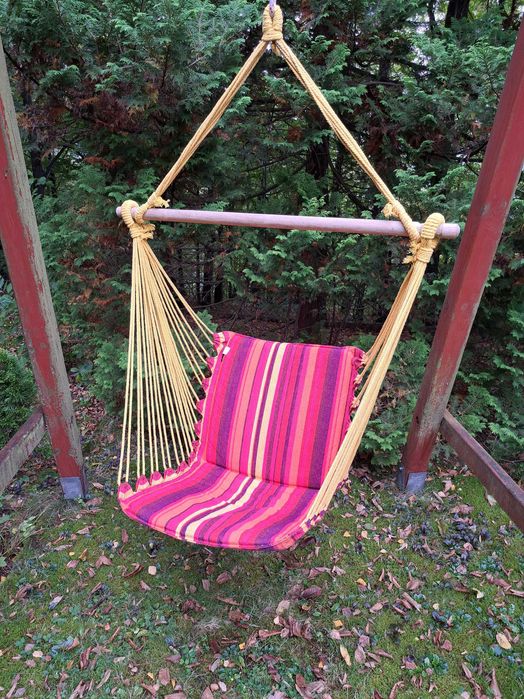 Krzesło wiszące Fotel hamakowy ogrodowy huśtawka DUKA