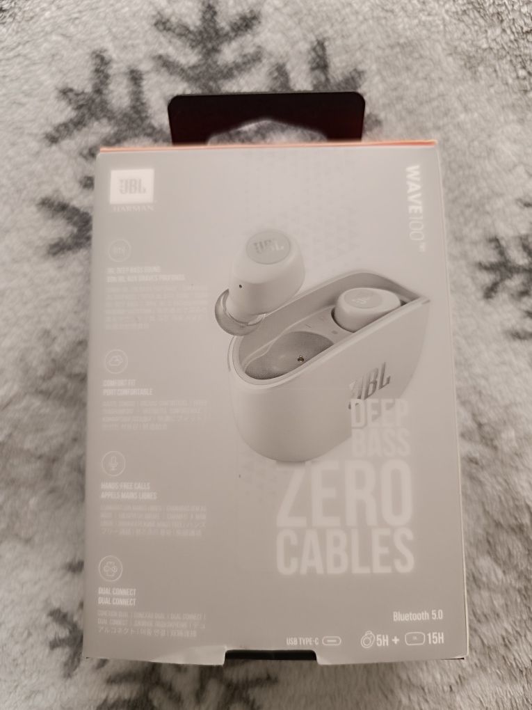 Słuchawki bezprzewodowe JBL Wave100 TWS