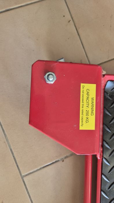 Cavalete de deslocação para mota