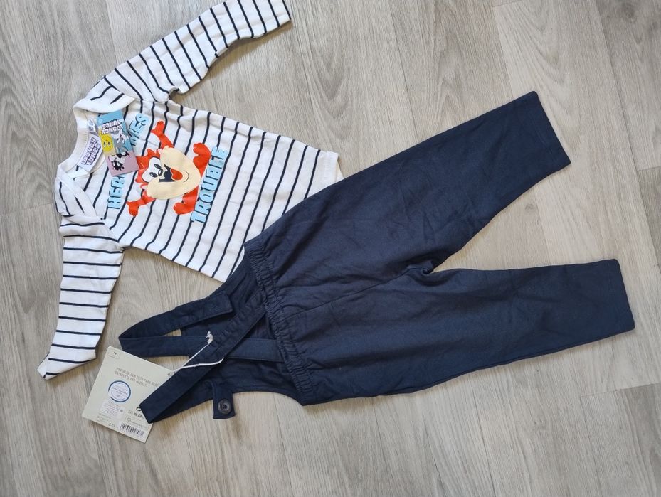 Набір речей на хлопчика 74/80. Лляна сорочка у подарунок. Ціна за все