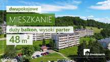 Słoneczne M3 Wysoki Parter Duży Balkon 48m² Gotowe