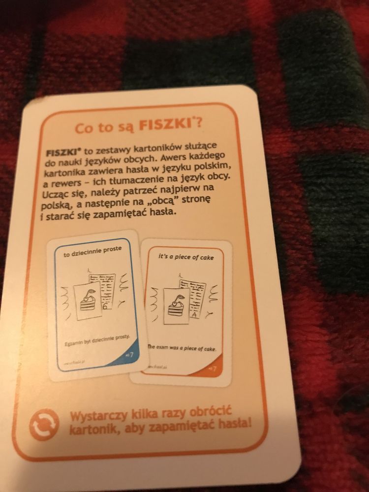 Fiszki obrazkowe po angielsku - Idiomy