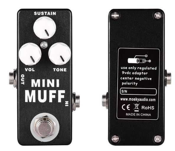 Pedal Overdrive, Golden Horse, Black Rat, Mini Muff (novos)