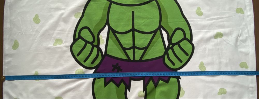 Pościel dziecięca Hulk chłopiec 120x90 cm – bawełna, szyta w Polsce