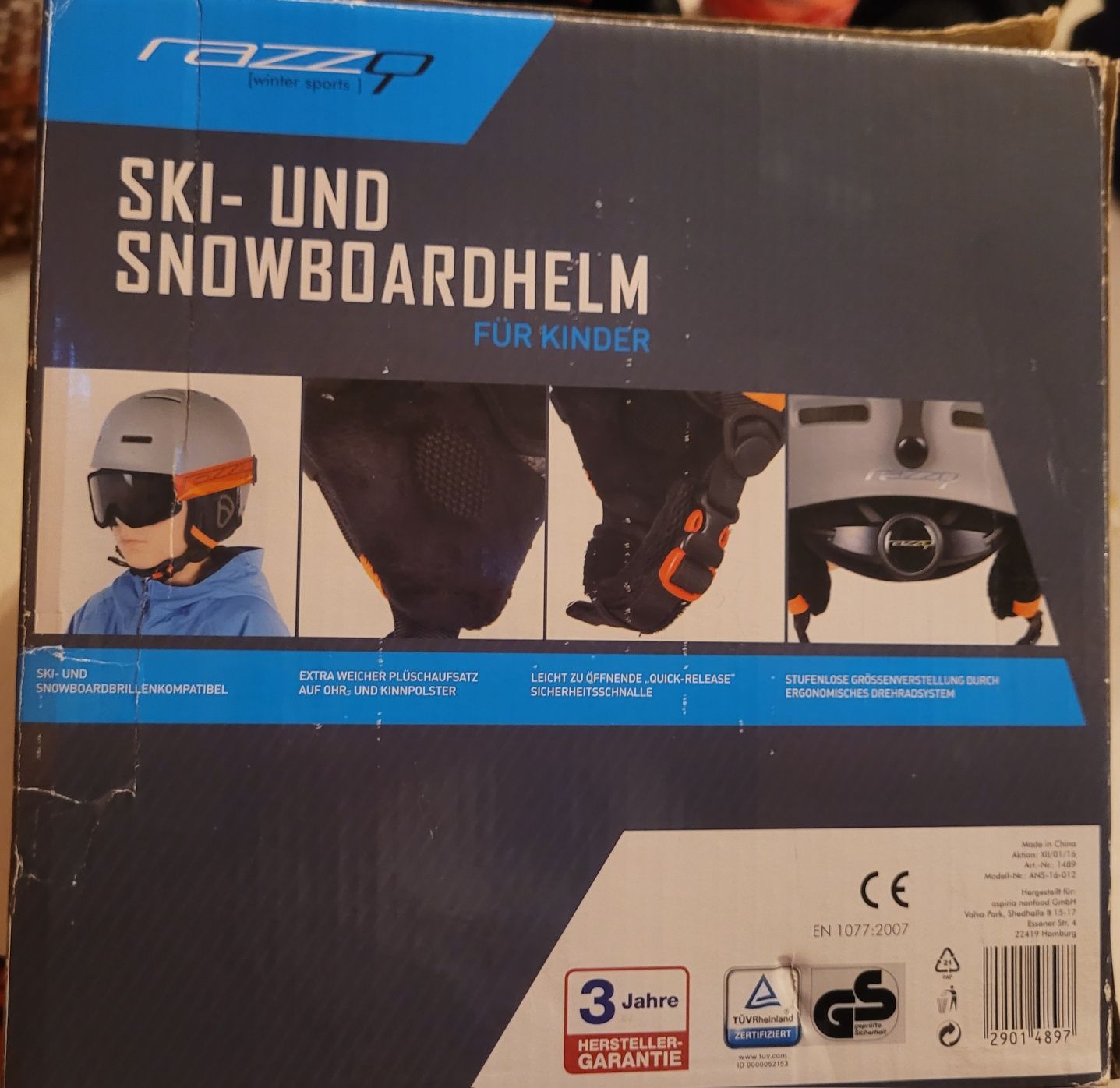 Kask na narty lub snowboard