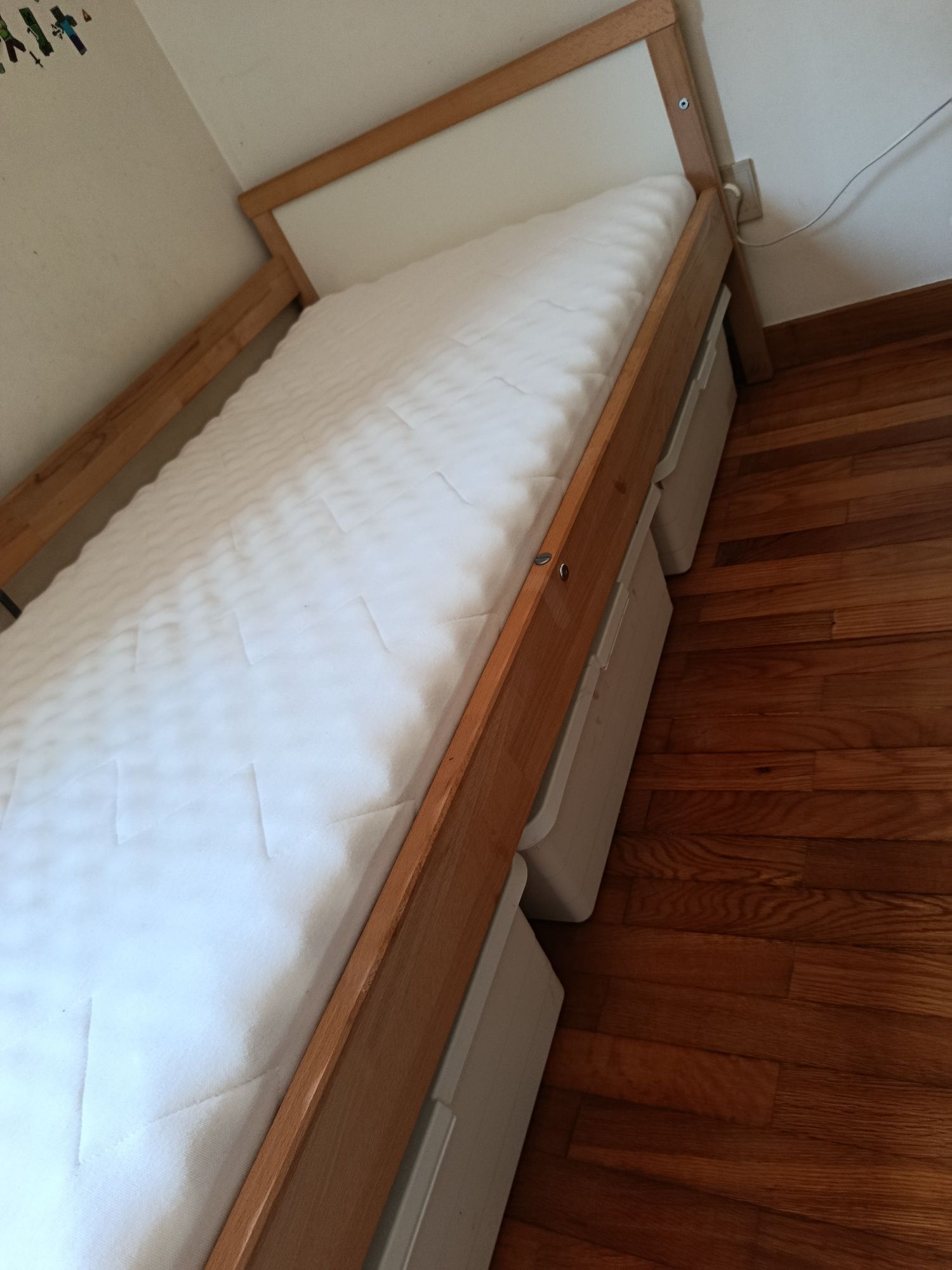 Cama crianças + colchão + protetor