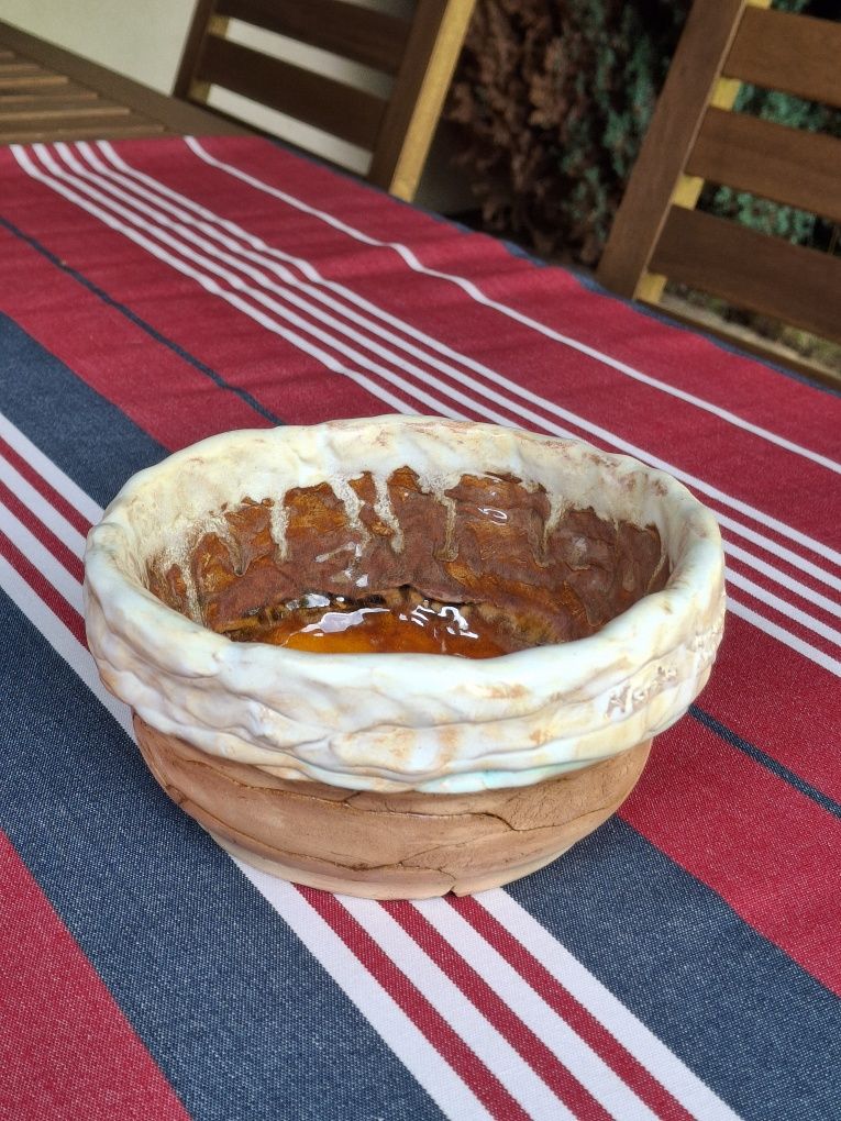 Gliniana misa – szkliwiona handmade