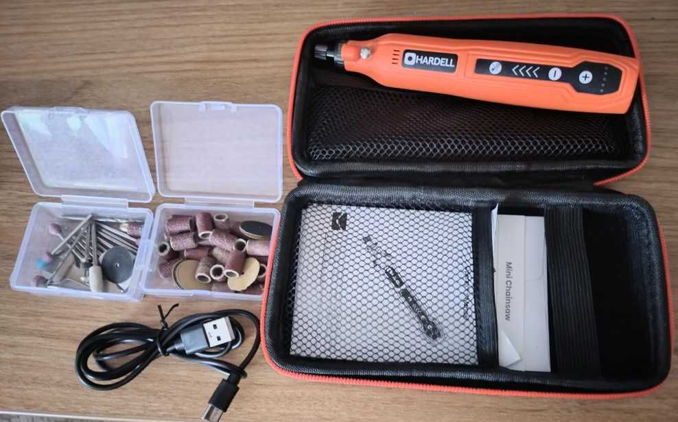 Bezprzewodowe narzędzie obrotowe, 5 biegów + akcesoria HARDELL