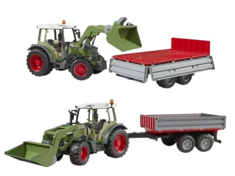 Ciągnik Rolniczy Fendt Vario 211 z Ładowaczem i Wywrotką Bruder - Pro