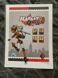 Folha do Colecionador DC Comics Harley Quinn CTT Filatelia